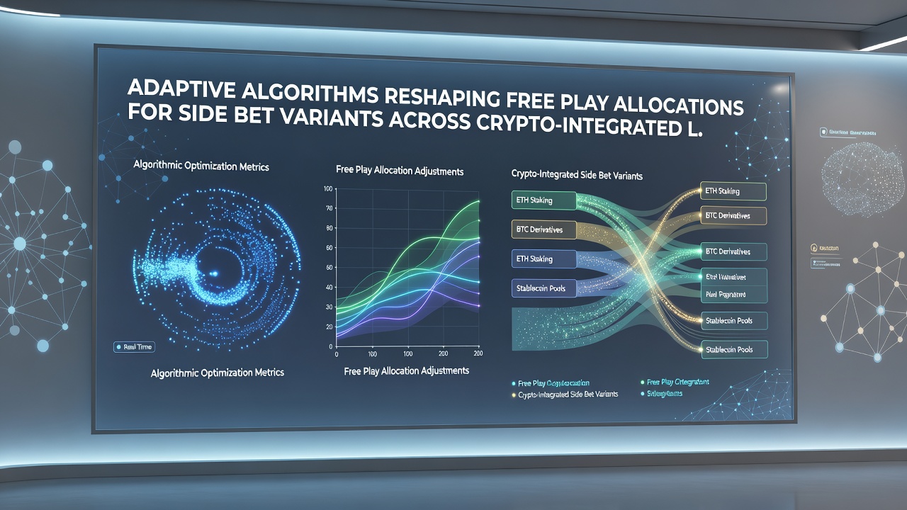 Dashboard view of algorithmic free play allocation adjustments for live dealer side bets in real time