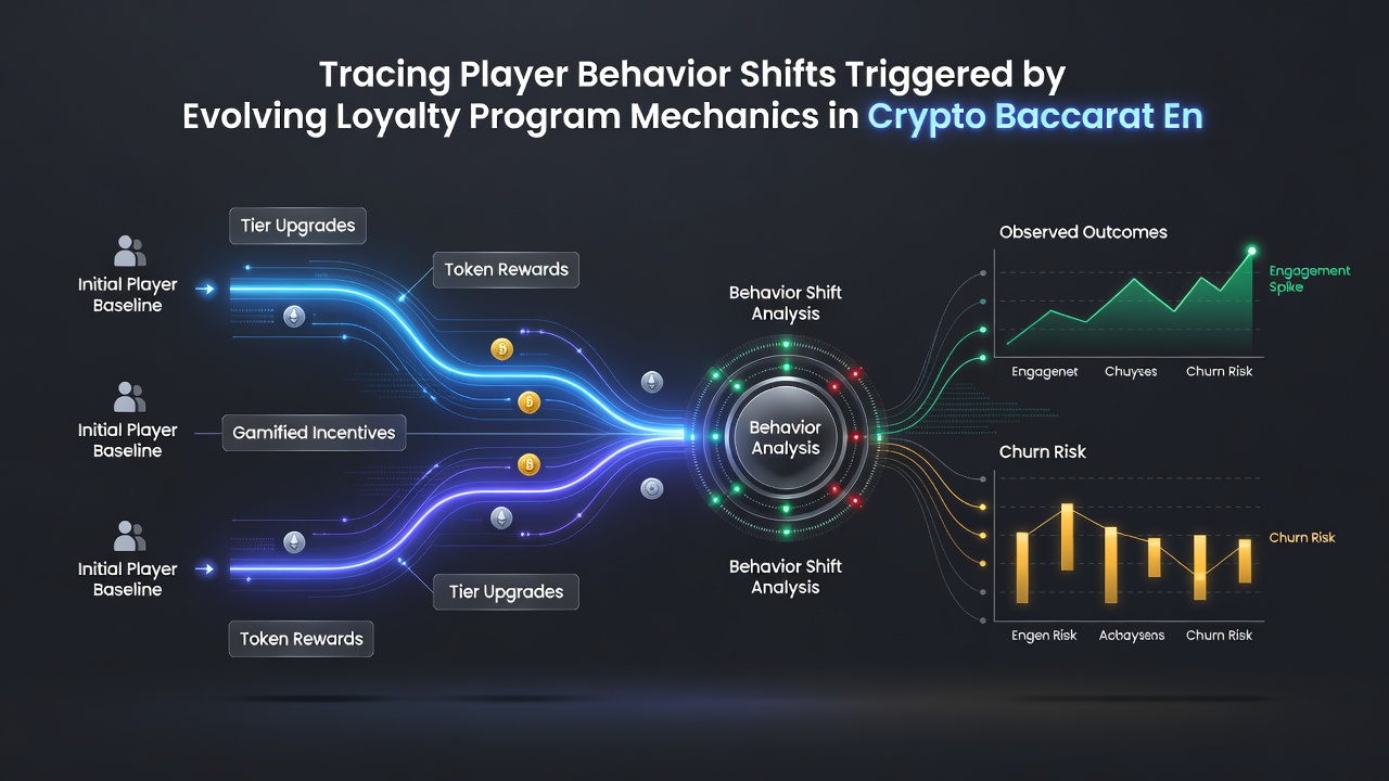 Data visualization showing loyalty tier migration trends among crypto baccarat users in mid-2026